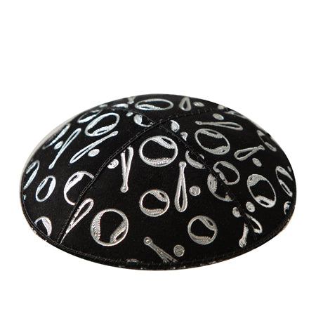 Metallic Bat / Ball Yarmulke