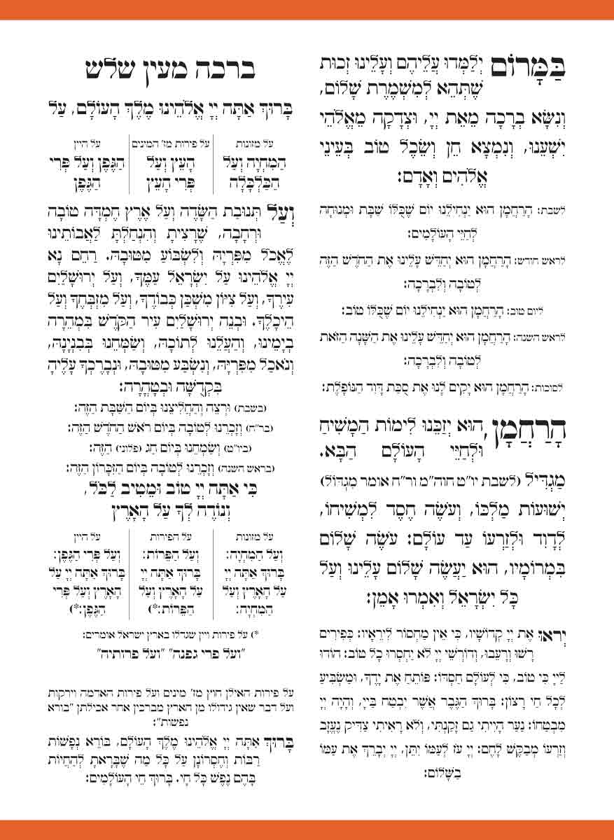 Custom Bencher for Bar Mitzvah #17
