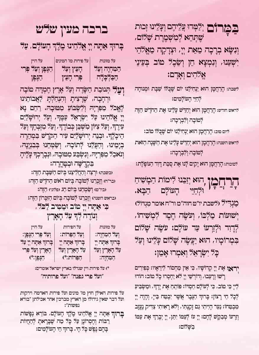 Custom Bencher for Bat Mitzvah #8