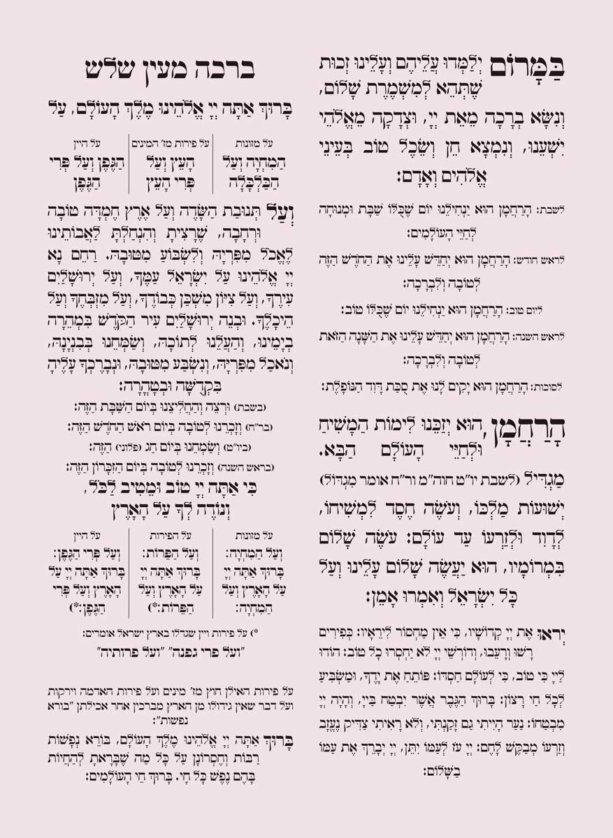 Custom Bencher for Bat Mitzvah #10
