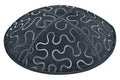 Puzzle Embossed Suede Yarmulke