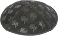 Roses Embossed Suede Yarmulke