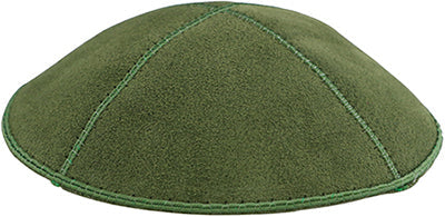 Light Green Suede Kippah