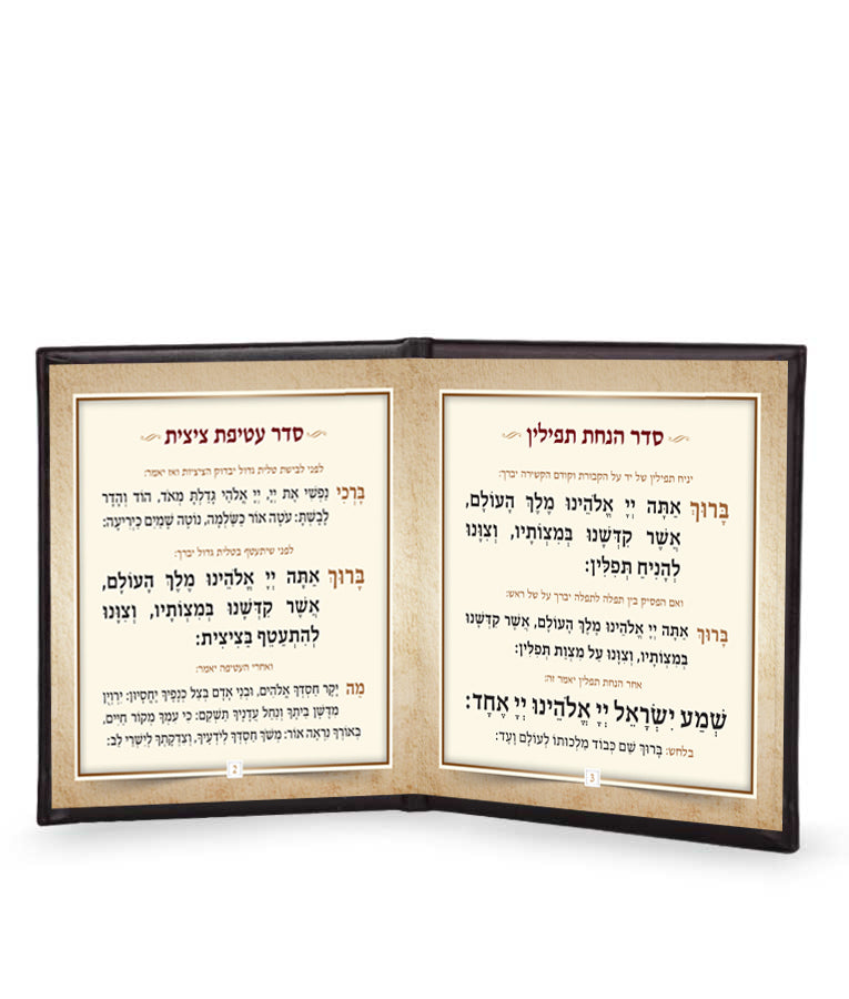 Seder Hanachat Tefillin with mirror
