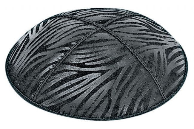 Zebra Embossed Suede Yarmulke
