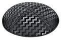 Zig Zag Embossed Suede Yarmulke