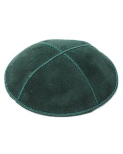 Midnight Green Suede Yarmulke