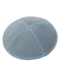 Powder Blue Suede Yarmulke