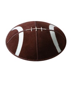 Suede Football Yarmulke