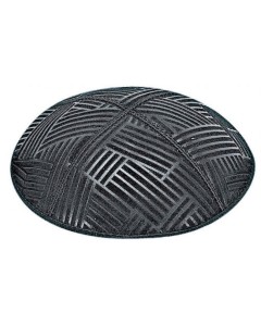 Mosaic Embossed Suede Yarmulke