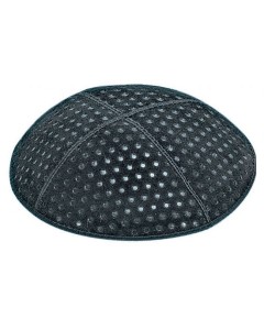 Pindot Embossed Suede Yarmulke